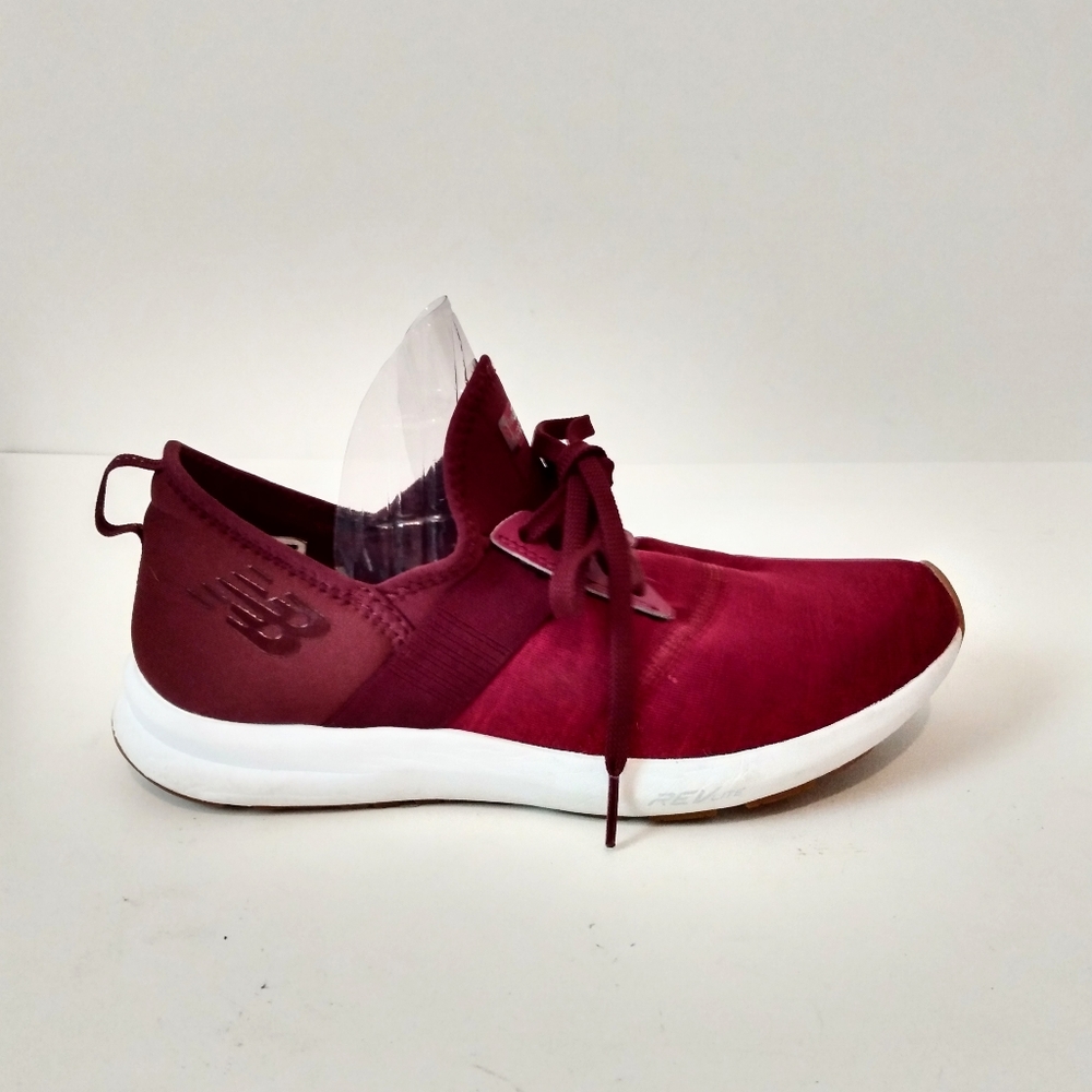 New Balance Maroon REVlite Memory Fabric Sneaker 8